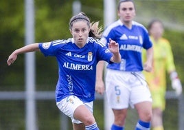 Sheila Elorza, durante una acción del partido.