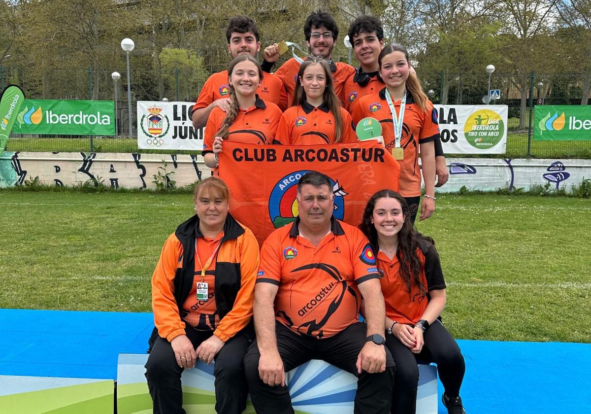 Expedición al completo de Arcoastur en Madrid.