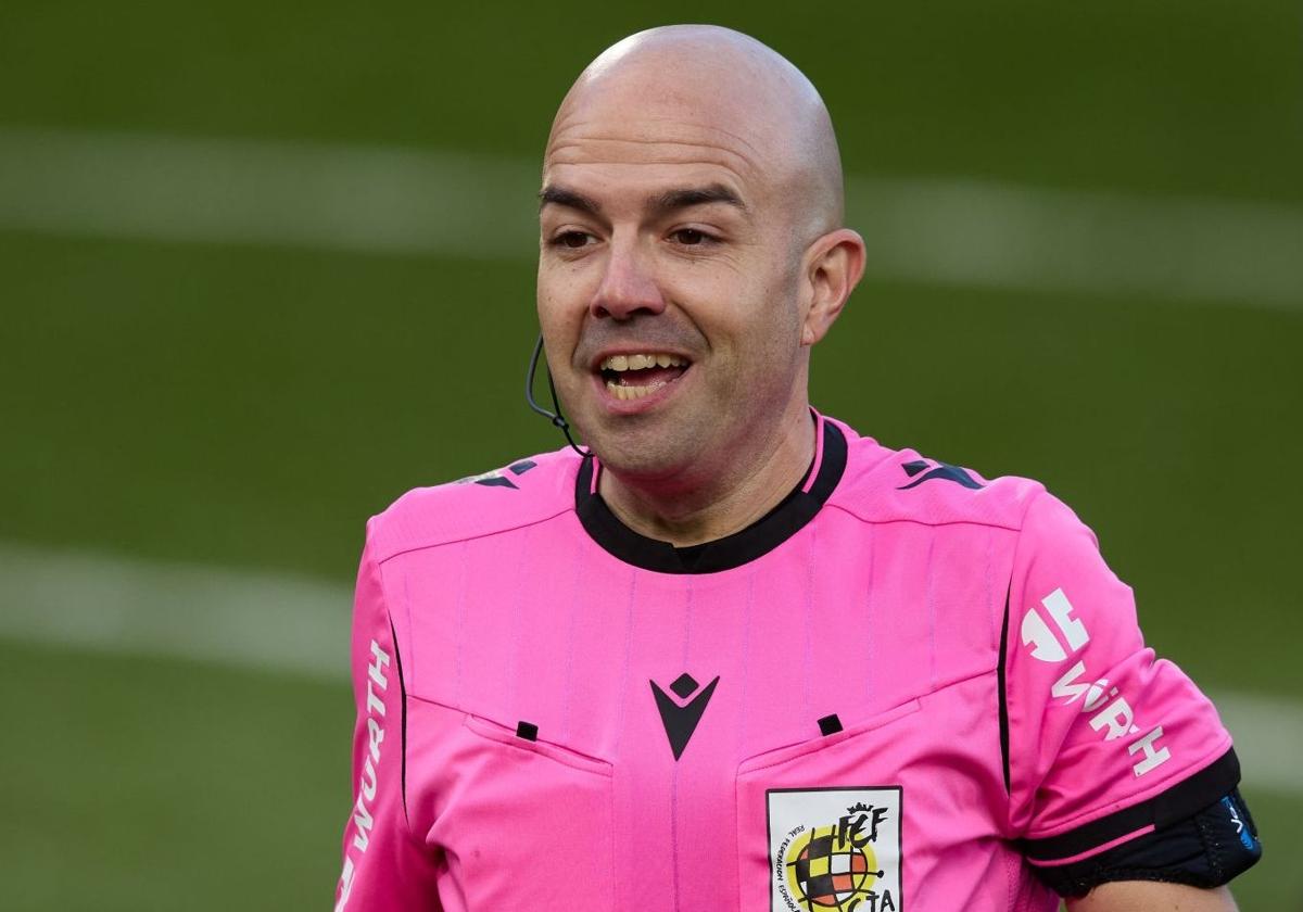González Fuertes, durante un partido.