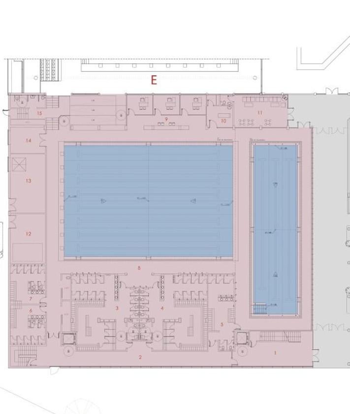 Imagen secundaria 2 - La entrada al Grupo Covadonga se transformará por completo con la nueva piscina climatizada