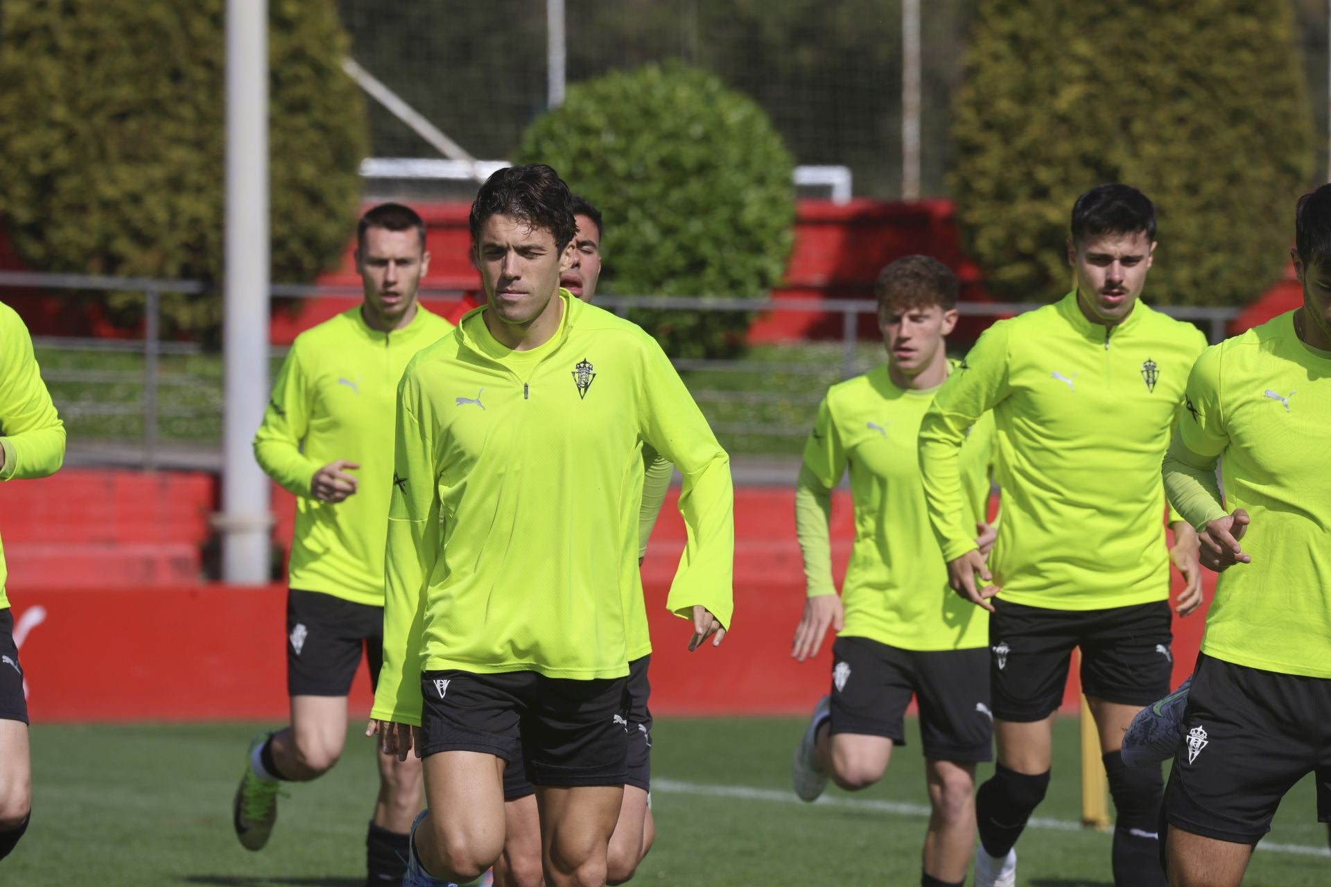 Entrenamiento del Sporting de Gijón en Mareo: próxima parada a Cádiz
