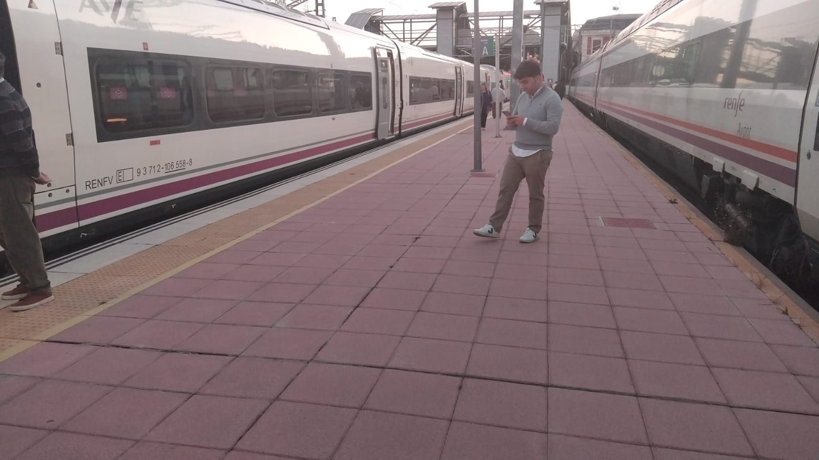 Trenes parados en la estación de Valladolid.