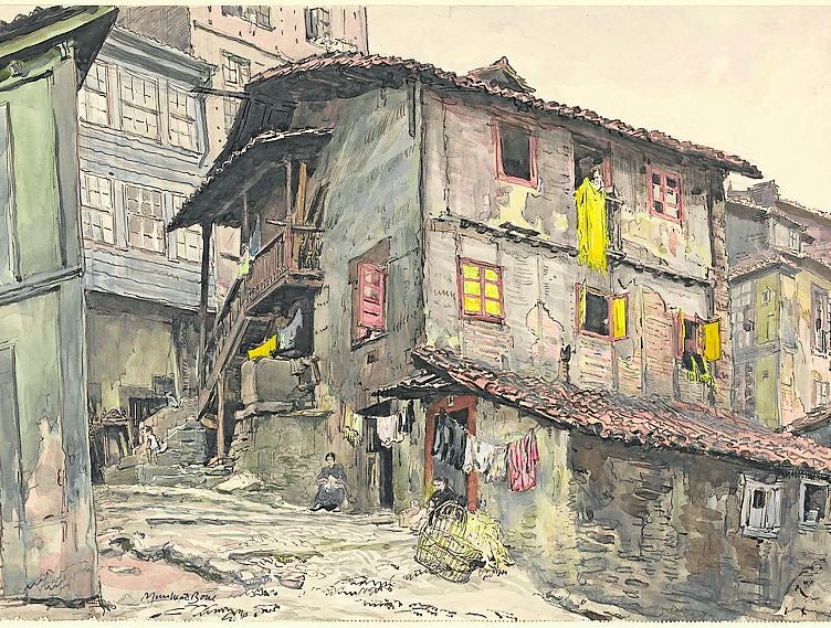 Casas antiguas en Oviedo