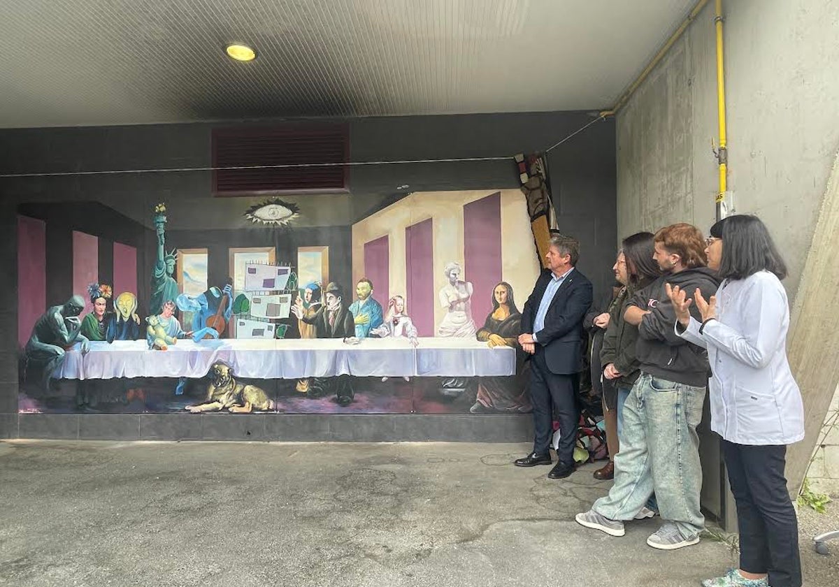 El Centro de Apoyo a la Integración de Pando convierte 'La última cena' de Da Vinci en una plasmación de la «diversidad»