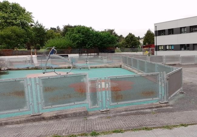 Zona del patio donde se reclama la instalación de sombras