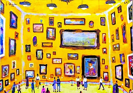 Una obra del artista Iván Quesada que se puede ver en la muestra.