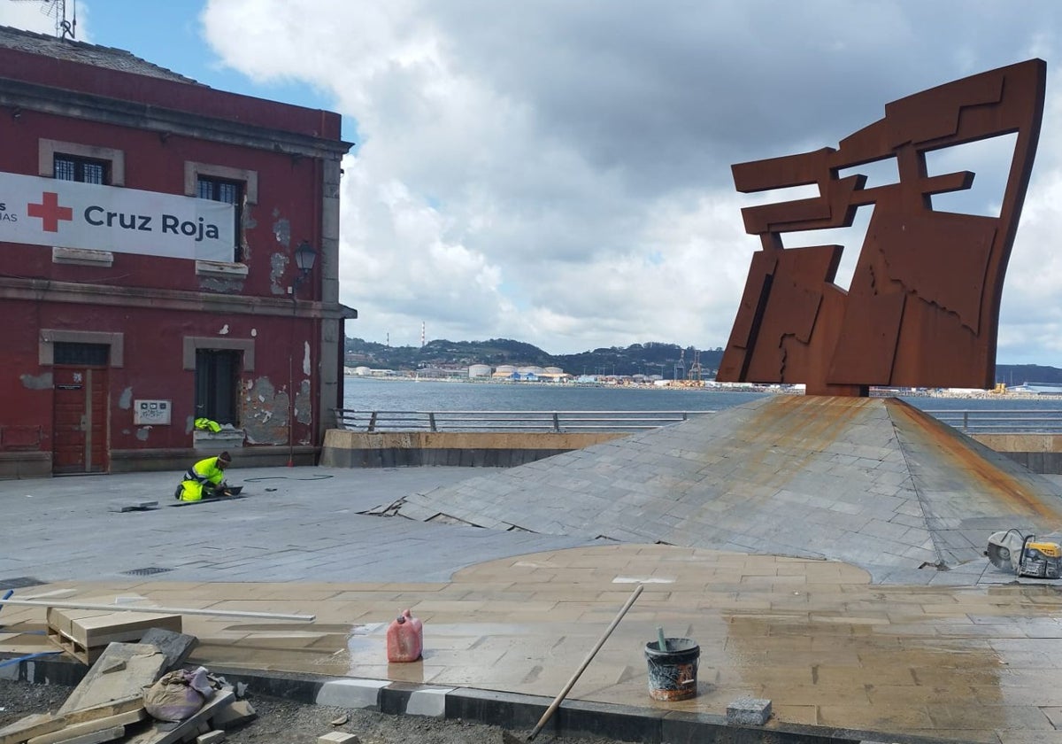 La antigua muralla romana de Gijón 'reaparece' en la nueva plataforma única de Cimavilla