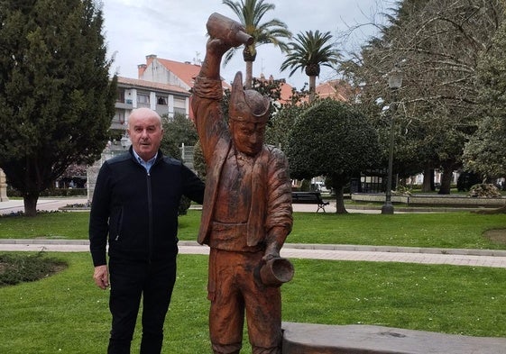 José Antonio Muñiz, en una visita a Villaviciosa.