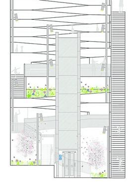 Imagen - Infografía del elevador y la plataforma, que recoge el proyecto firmado por el arquitecto Arturo Suárez.