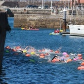 Travesía a Nado Musel-Gijón, una de las actividades subvencionadas el año pasado por el PDM.