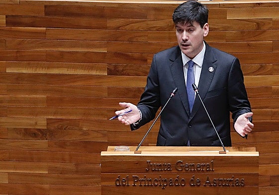 Borja Sánchez, en el pleno.