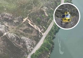 El consejero de Movilidad, Medio Ambiente y Gestión de Emergencias, Alejandro Calvo, ayer, a orillas del embalse de Tanes.