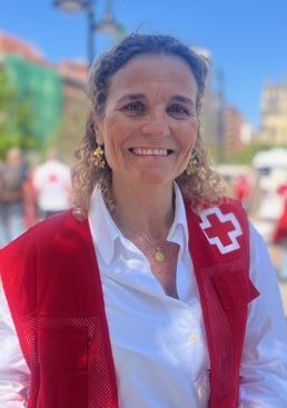 Imagen - Paula Gómez, responsable de la asamblea local de Cruz Roja Gijón.