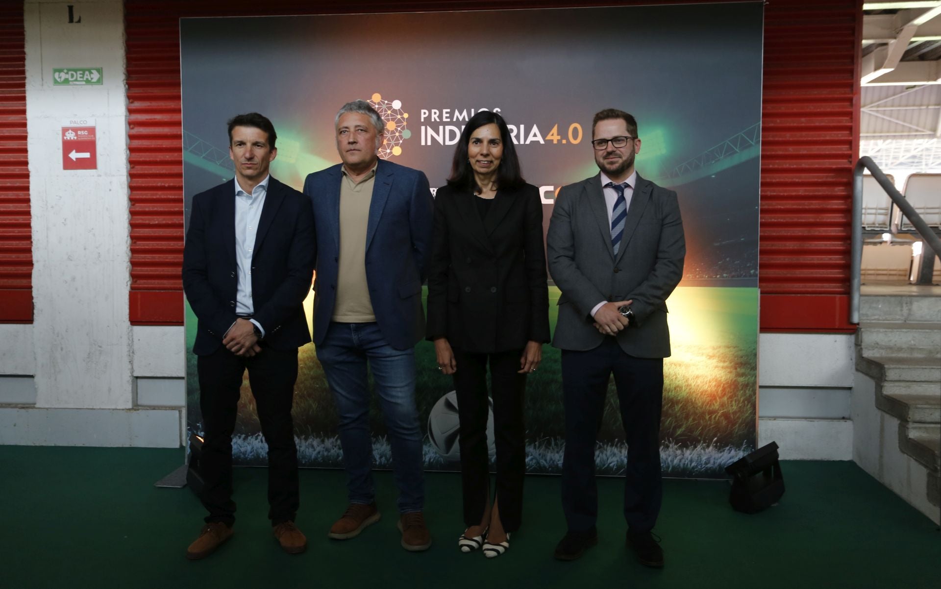 Los V Premios Industria 4.0 en las gradas de la tribuna oeste de El Molinón