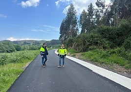 Iván Fernández y Jorge Suárez en Los Carrilones.