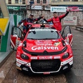 Alberto Ordóñez y Raúl Sánchez, con el Citroën C3 Rally2.