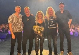 Bonnie Tyler, durante un reciente concierto en Alemania.