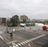 Imagen de archivo de la entrada principal a las instalaciones de Saint-Gobain en Avilés.