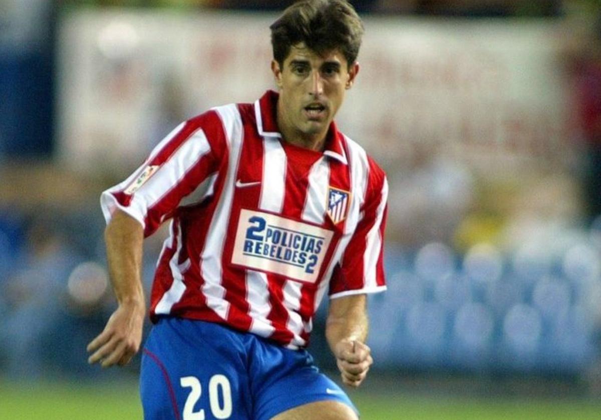 Paunovic, con la camiseta del Atlético, en su etapa como colchonero.