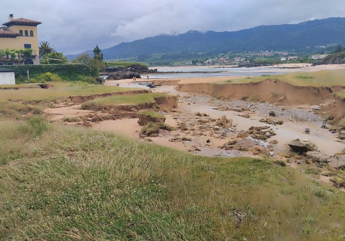 Los estragos de la intensa lluvia caída en Asturias