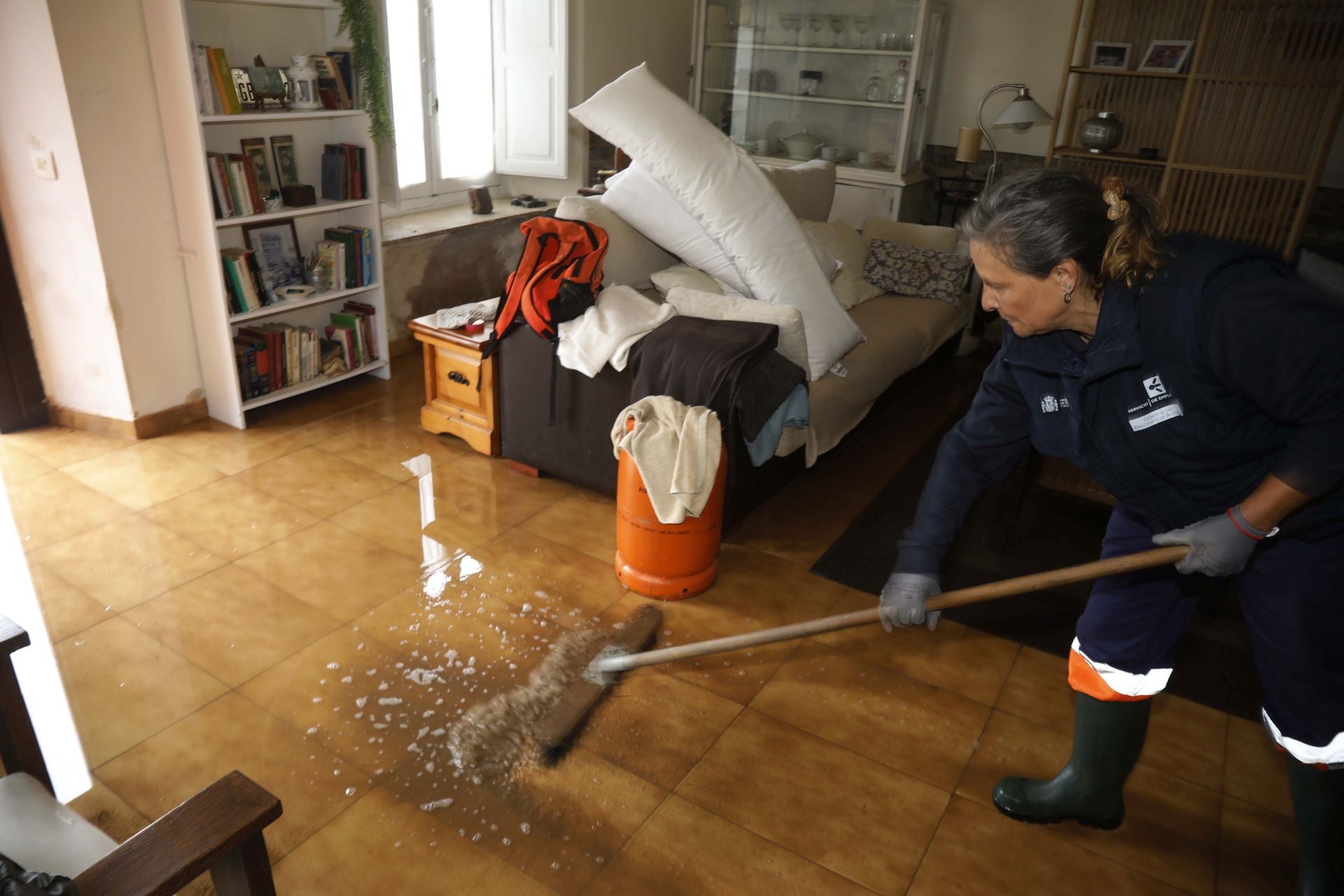 Los estragos de la intensa lluvia caída en Asturias