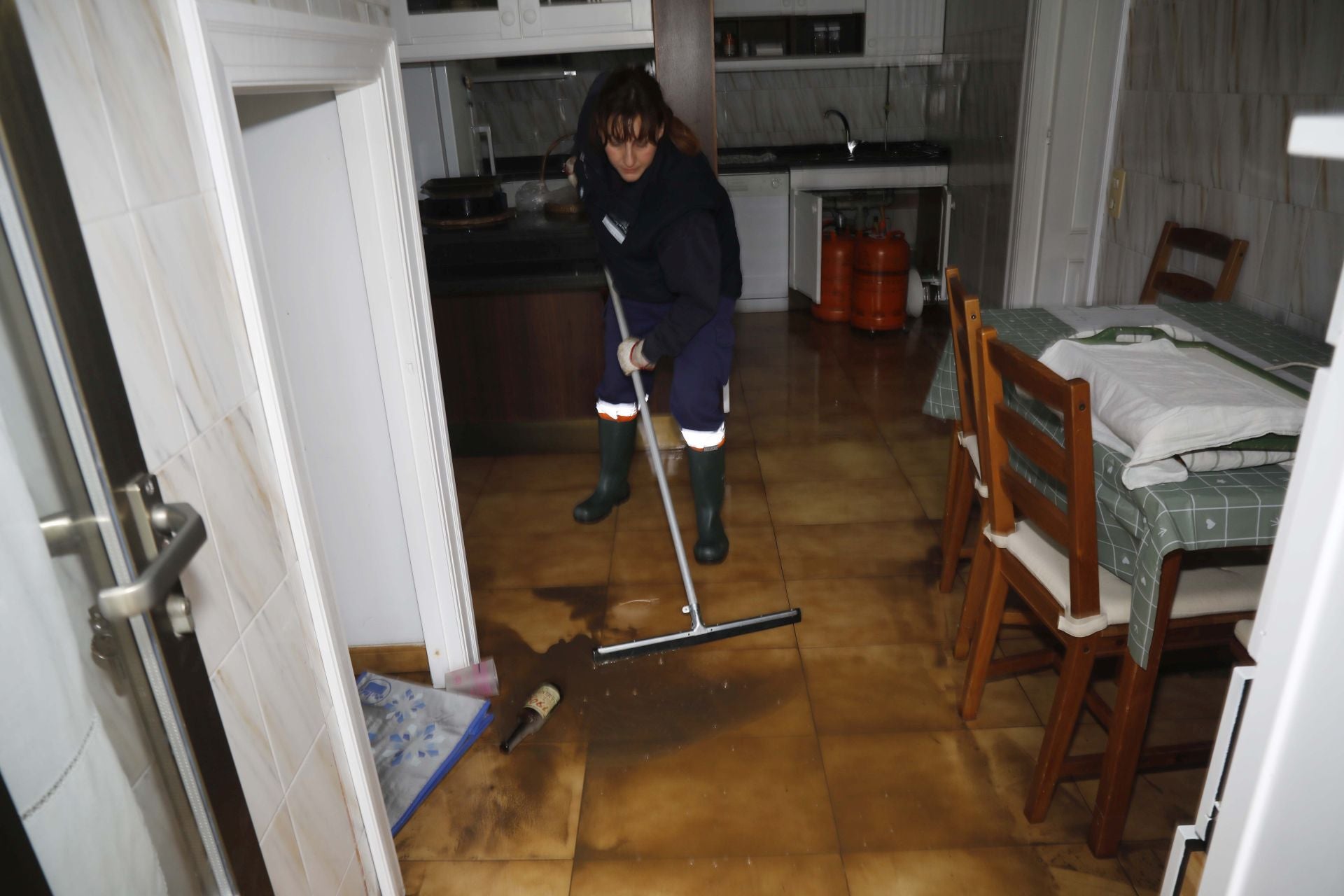 Los estragos de la intensa lluvia caída en Asturias