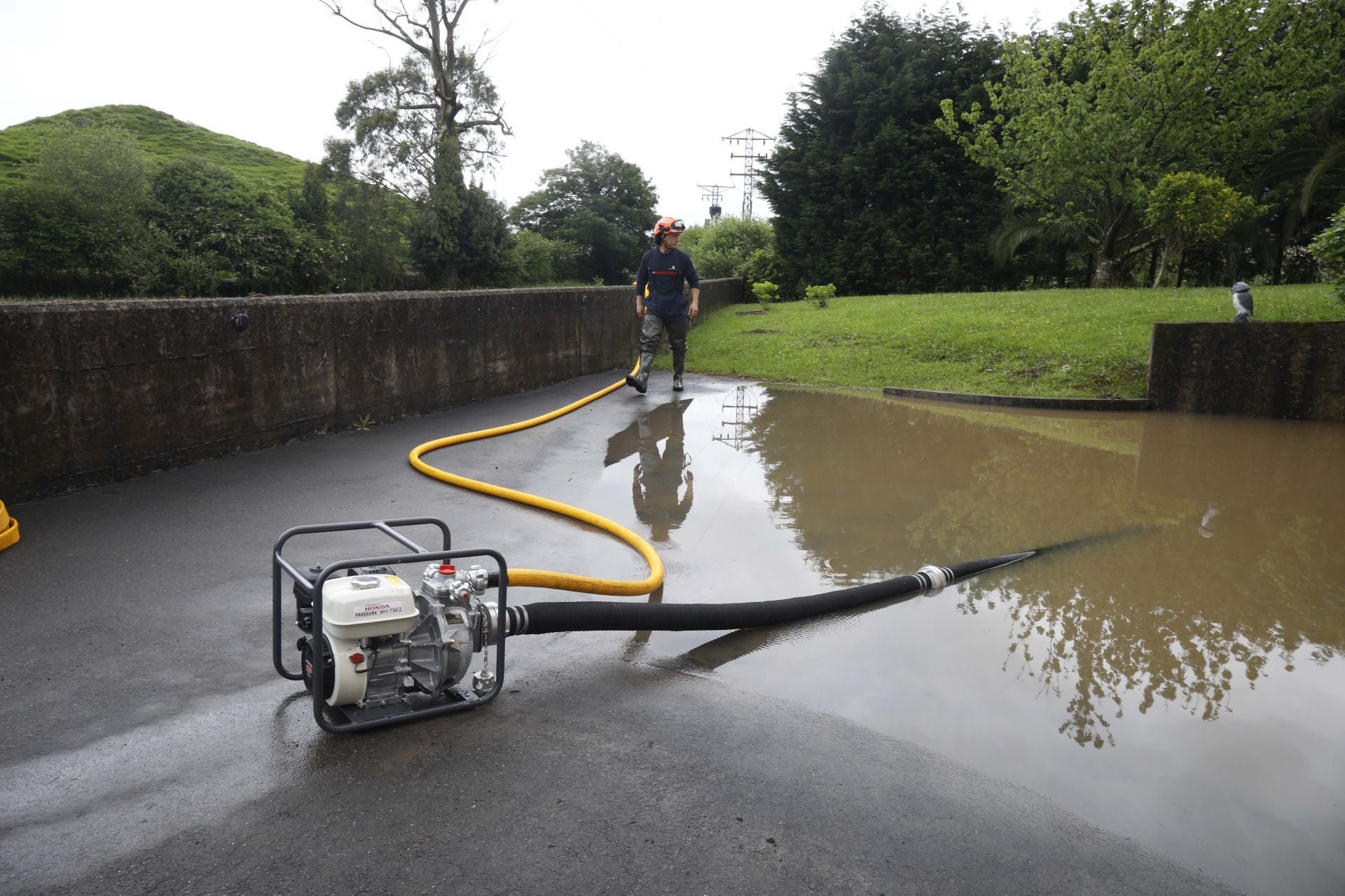Los estragos de la intensa lluvia caída en Asturias