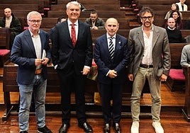 Miguel Ángel Presno, Lorenzo Cotino, Ignacio Villaverde y Roger Campione.