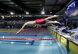Puesta en escena de una de las pruebas que se están disputando en el Santa Olaya.