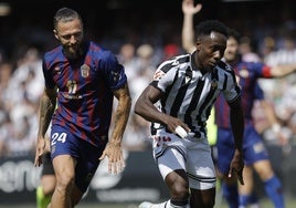 Imagen del partido entre el Castellón y el Eldense que finalizó con empate a un gol.