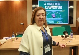 María José Cuervo, en la asamblea general de Cavastur celebrada este sábado.