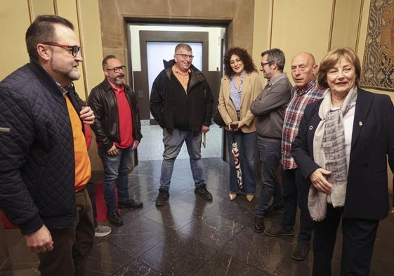 José Manuel Rodríguez Baltar inició con la alcaldesa de Avilés, Mariví Monteserín, la ronda para presentar a la nueva dirección de CC OO.