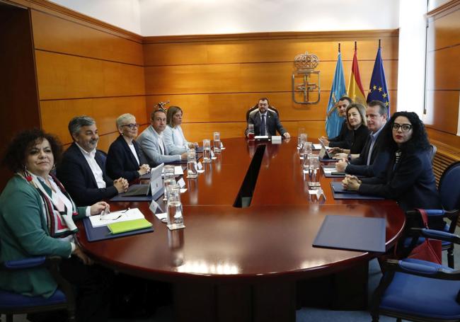 Reunión del Consejo de Gobierno de esta mañana.