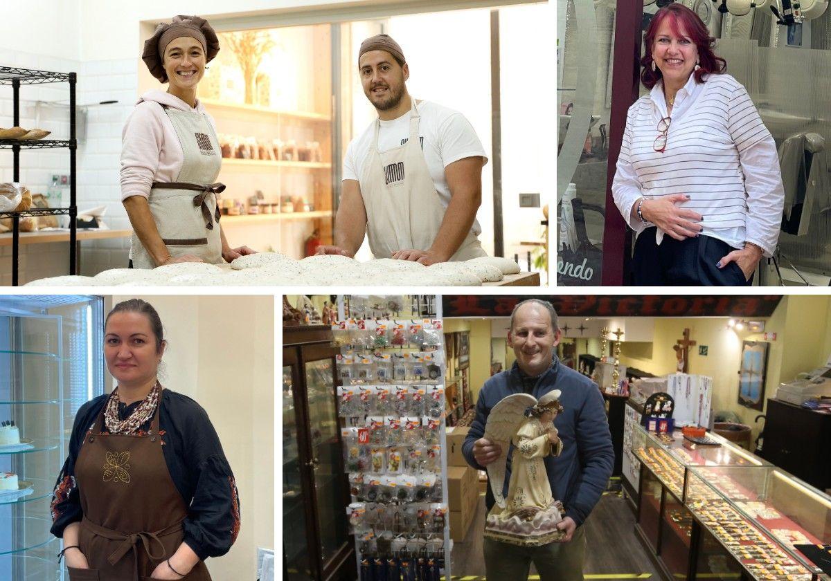 Gema Rodríguez y Ricardo Dionisio, de Summun; Olivia Alonso, La peluquera; María Reznykova, de Capablanca; y Toño Prada, de La Victoria.