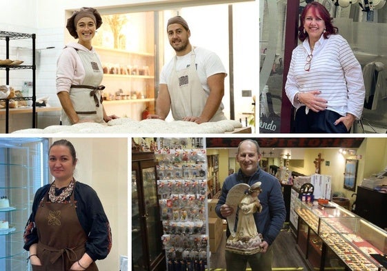 Gema Rodríguez y Ricardo Dionisio, de Summun; Olivia Alonso, La peluquera; María Reznykova, de Capablanca; y Toño Prada, de La Victoria.