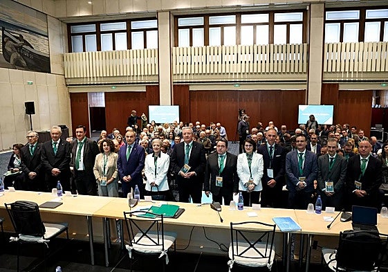 Asamblea de delegados Caja Rural de Asturias, en Oviedo.