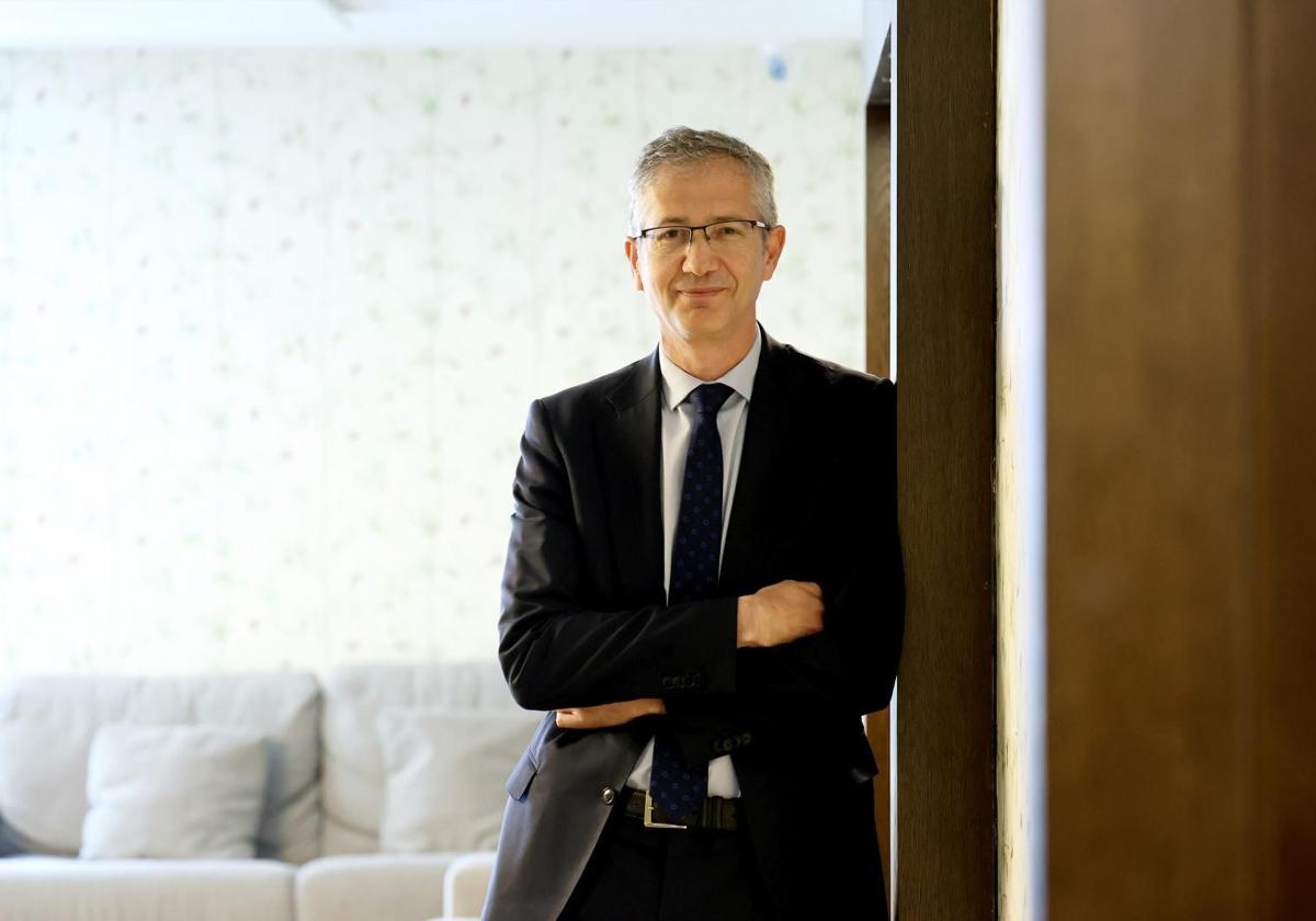 Pablo Hernández de Cos, en Oviedo