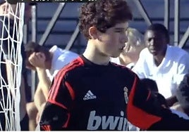Álvaro, en el torneo de Arona con el Real Madrid en 2012.
