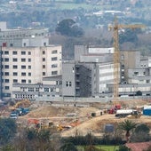 Obras de ampliación del Hospital de Cabueñes.