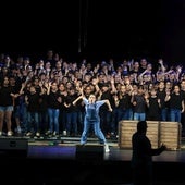 Un instante del musical en el Teatro Campoamor.