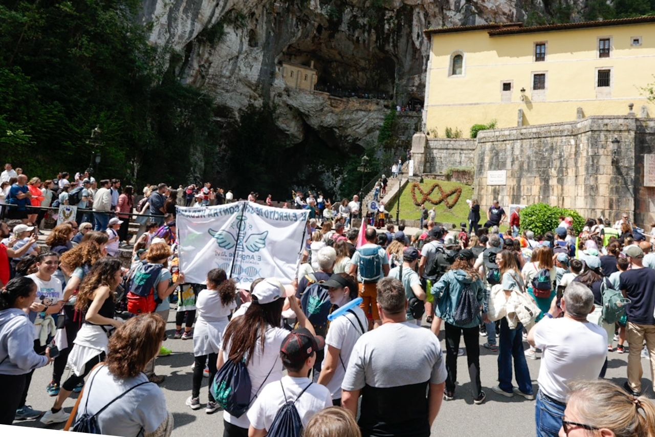 Al grito de ¡Javi, Javi! Así llegó a Covadonga la marcha contra el Nedamss