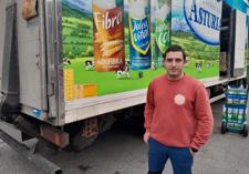 Sergio Marrón, repartidor de alimentación