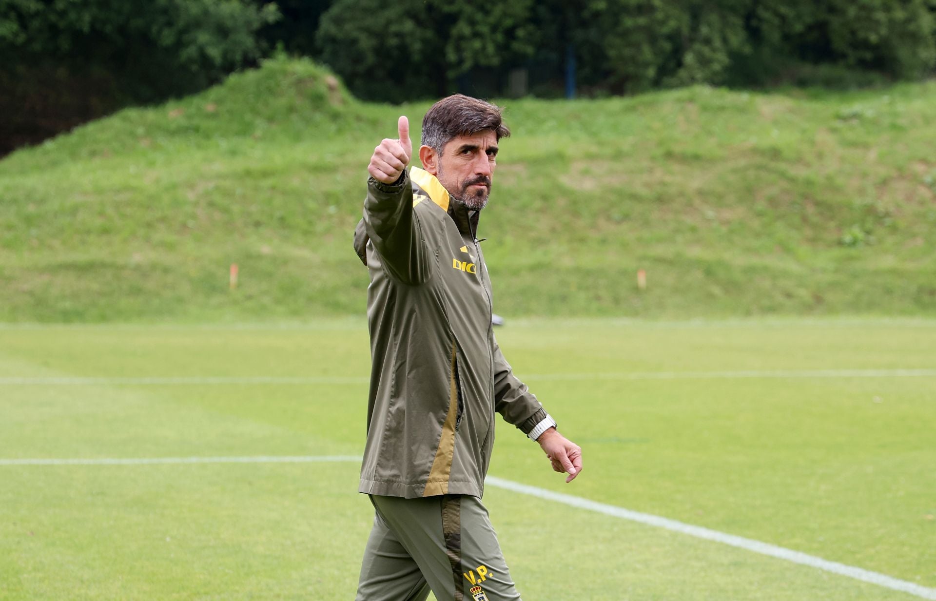 Entrenamiento del Real Oviedo de cara al partido ante el Deportivo