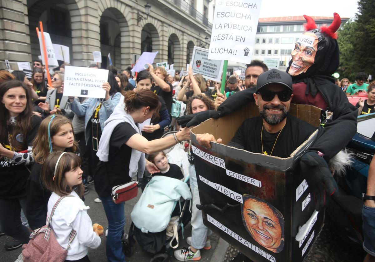Los docentes volvieron a salir a la calle este miércoles.