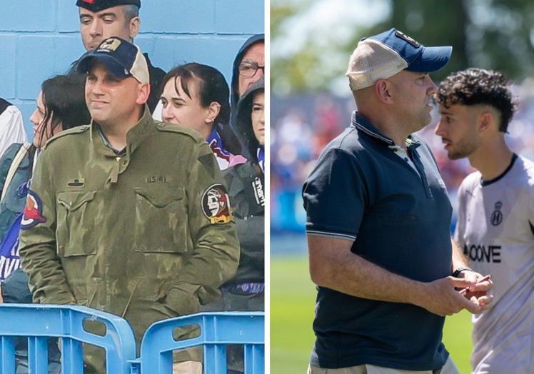 A la izquierda, Rozada con chaqueta en la semifinal. A la derecha, sin ella en la final.