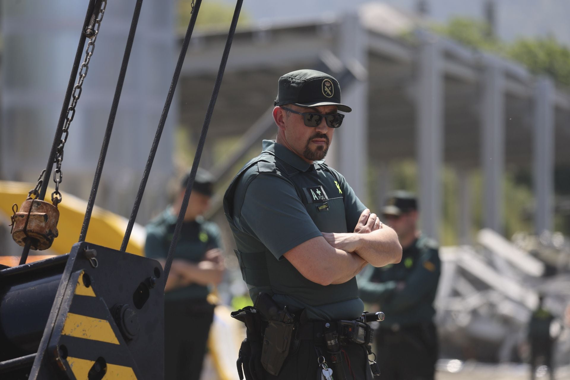 Las imágenes del grave accidente laboral en Coaña