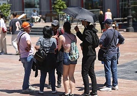 Calor hoy en Oviedo.