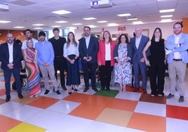 Chus García, director de Economía del Dato de CTIC; Beatriz García Fanjul (Ciudad Inteligente Asturias); Guillermo Iglesias (Plástico Universal); Adrián Fernández (SERESCO); Txetxu Santamaría, director de Tecnología de Tecnalia; Ángela Pumariega, vicealcaldesa del Ayuntamiento de Gijón; Pablo Coca, director general del CTIC, Francisca Rubio, gerente de Gaia-X; Ángela Pumariega, vicealcaldesa y concejala de Economía, Empleo, Turismo e Innovación del Ayuntamiento de Gijón; María del Carmen Oliván (SERIDA); Faustino Blanco (FINBA); Esther Lozano, directora general de Innovación y Promoción del Ayuntamiento de Gijón, y Daniel Álvarez (FINBA).