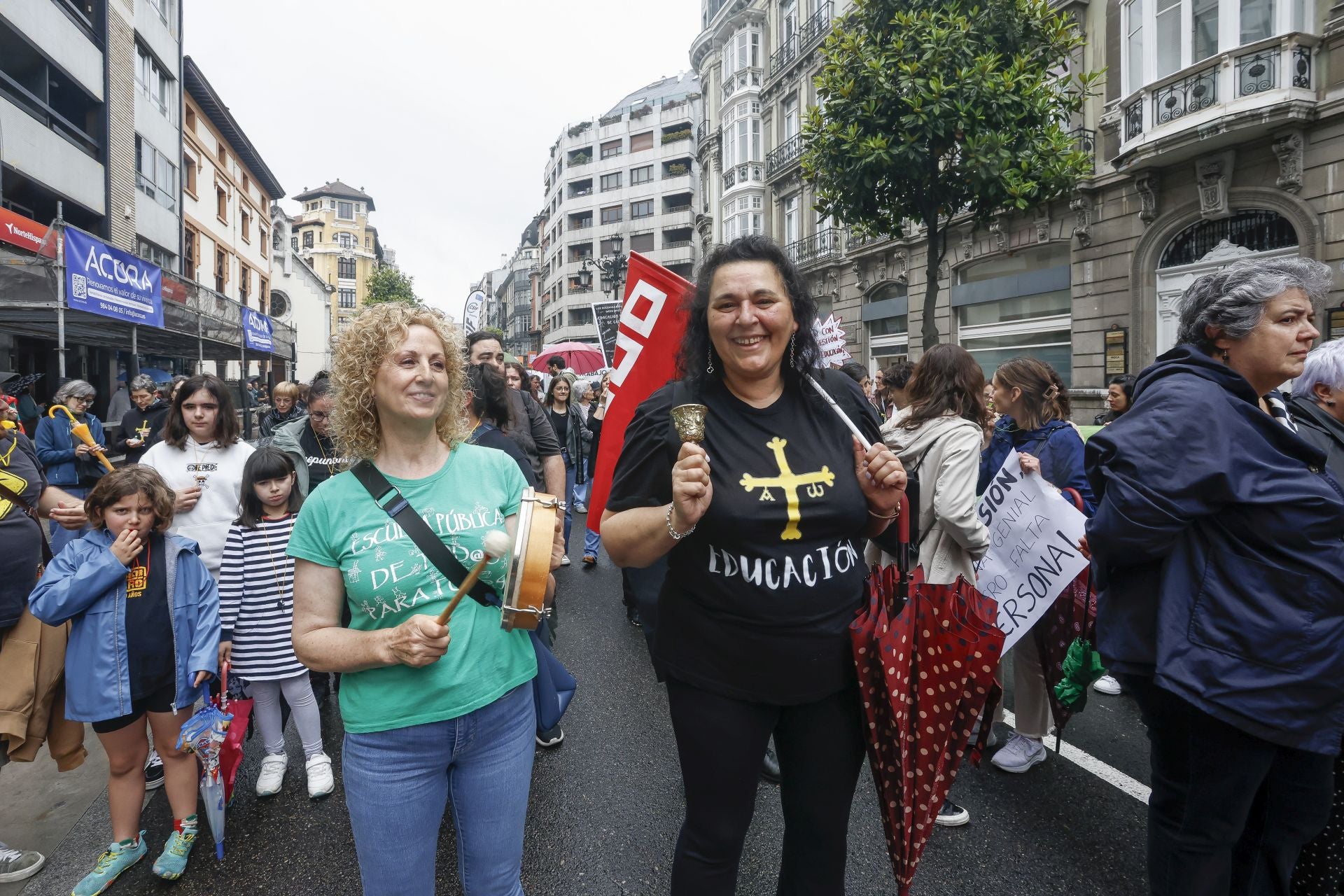 «Basta ya de precariedad»: Asturias clama por una educación pública de calidad