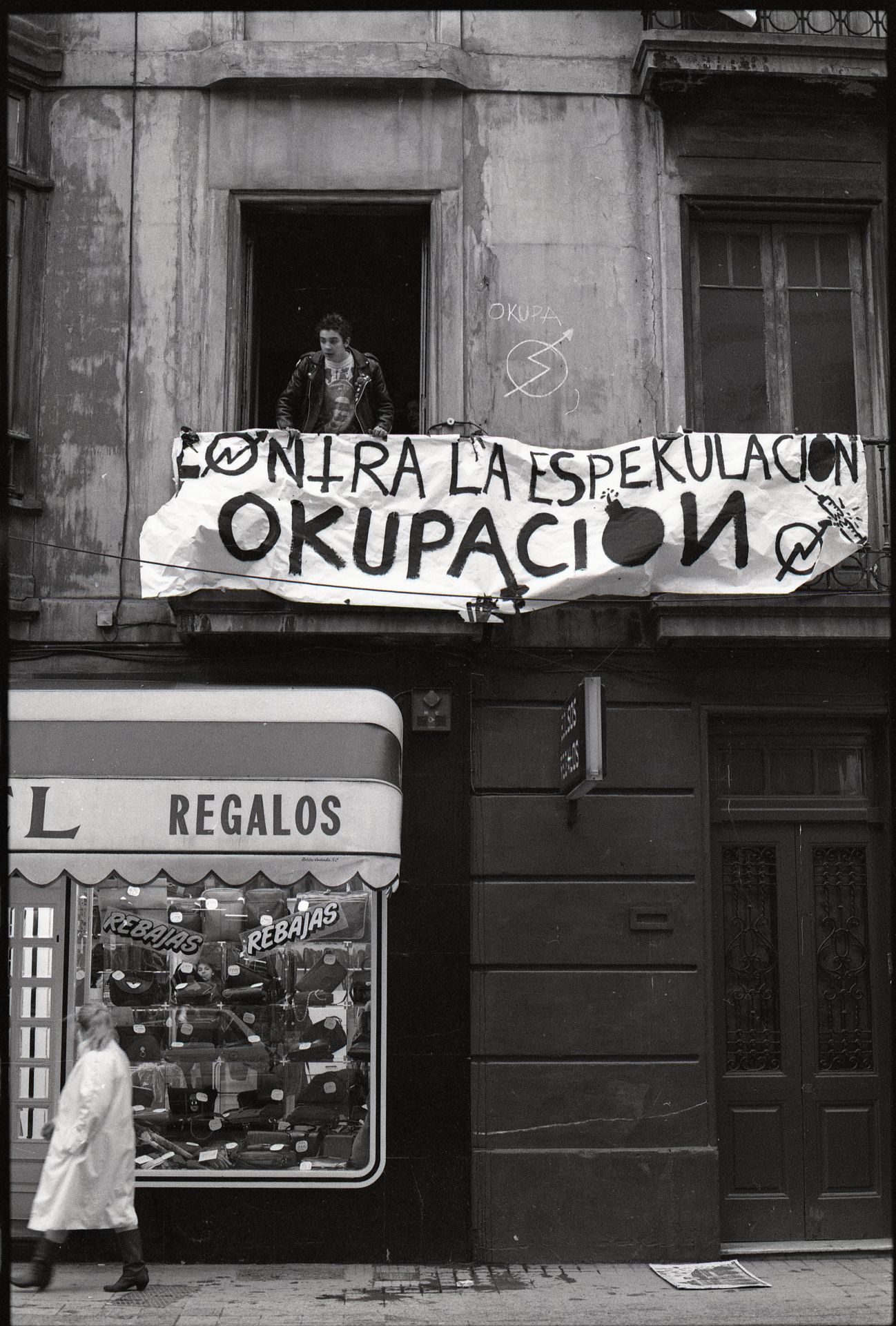 Okupas en un edificio de Gijón. 1991